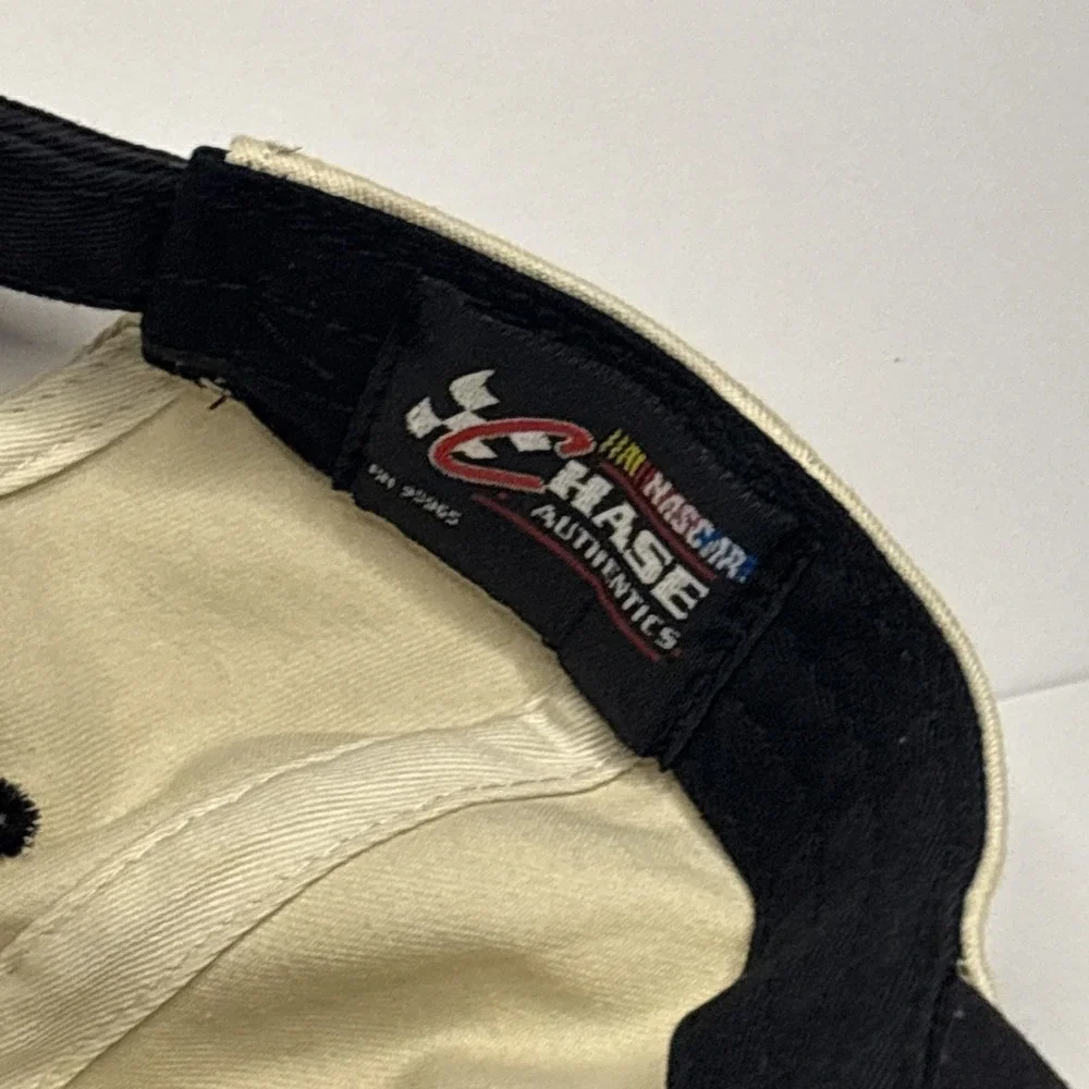 Carl Edwards Autographed NASCAR Baseball Cap Hat Beige Chase Fenway Racing 99